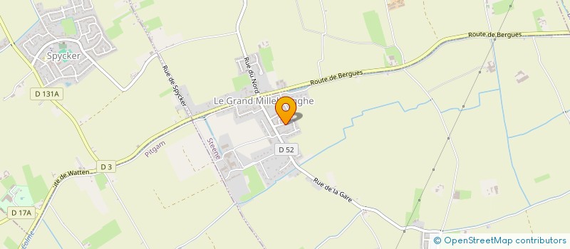 localisation de l'entreprise LES BLACK WOLVES à STEENE