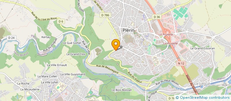 localisation de l'entreprise LES BLACKS MOUTONS  PLERIN