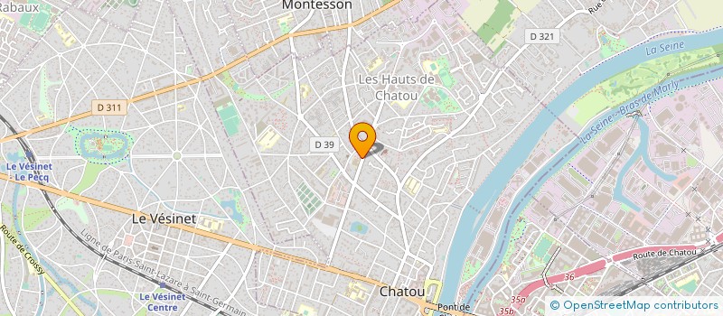 localisation de l'entreprise LES BLANCHERAIS  CHATOU