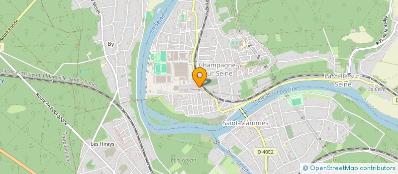 localisation de l'entreprise LES BLANCHES  CHAMPAGNE-SUR-SEINE