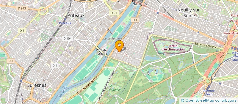 localisation de l'entreprise LES BLANCHISSEURS à NEUILLY-SUR-SEINE