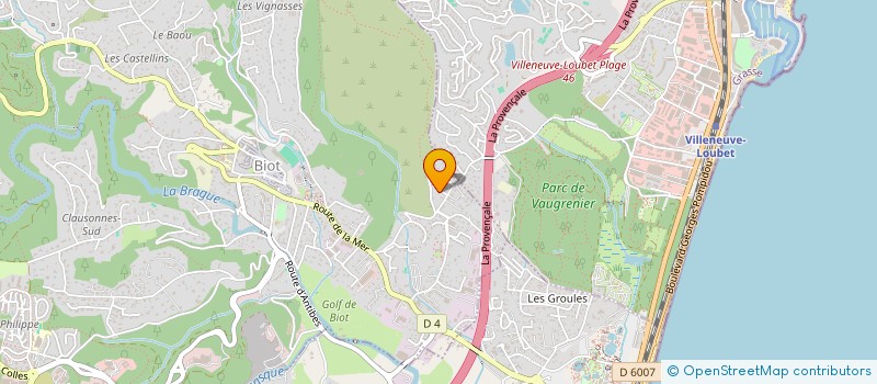 localisation de l'entreprise LES BLANCS CHEVALIERS  BIOT