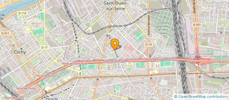 localisation de l'entreprise LES BLANQUISARDS SOLIDAIRES à SAINT-OUEN-SUR-SEINE