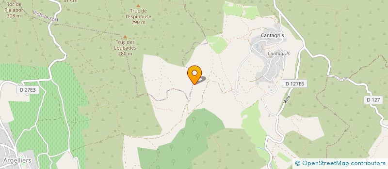 localisation de l'entreprise LES BLAQUES  ARGELLIERS