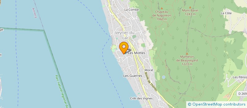 localisation de l'entreprise LES BLASONS  VEYRIER-DU-LAC