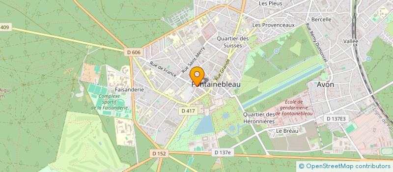 localisation de l'entreprise LES BLASONS à FONTAINEBLEAU