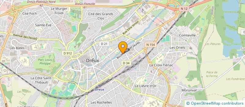 localisation de l'entreprise LES BLERATS à DREUX