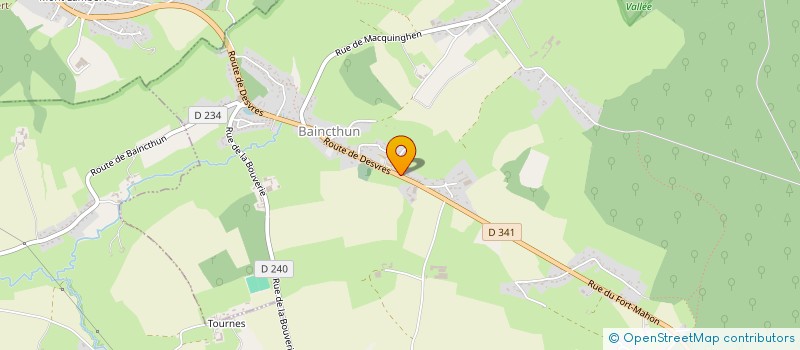 localisation de l'entreprise LES BLES  BAINCTHUN