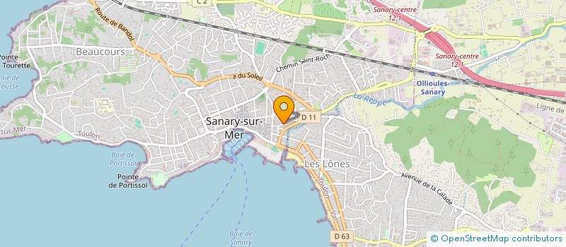 localisation de l'entreprise LES BLES à SANARY-SUR-MER