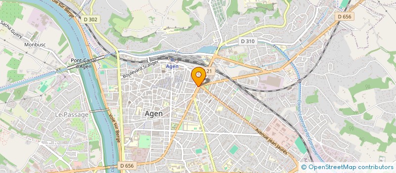 localisation de l'entreprise LES BLES D'AGEN  AGEN