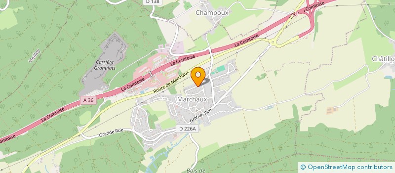 localisation de l'entreprise LES BLES D OR  MARCHAUX-CHAUDEFONTAINE