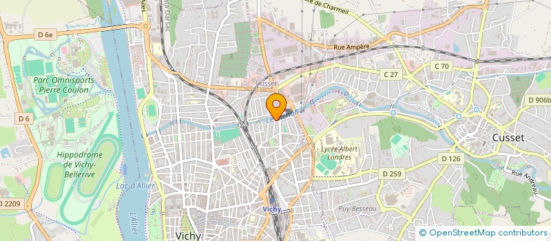 localisation de l'entreprise LES BLES D'OR à VICHY