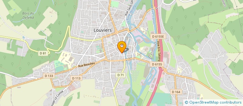 localisation de l'entreprise LES BLES D'OR à LOUVIERS