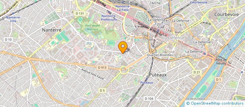 localisation de l'entreprise LES BLES D'OR à NANTERRE