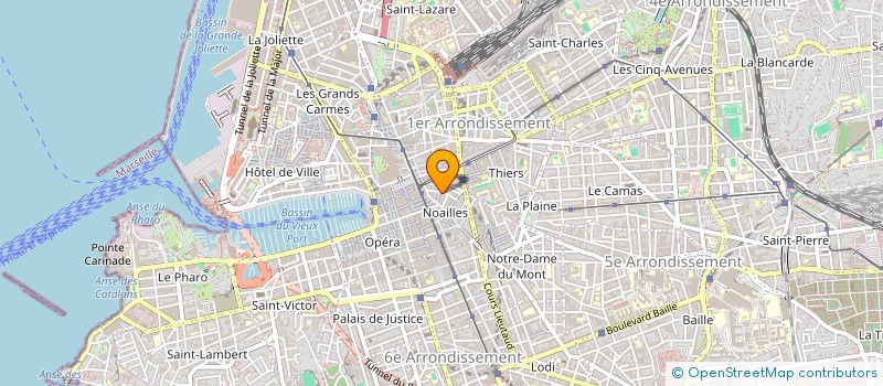 localisation de l'entreprise LES BLEUETS 1 à MARSEILLE