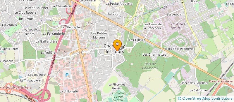 localisation de l'entreprise LES BLEUETS  CHAMBRAY LES TOURS