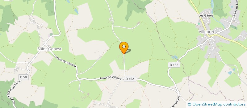 localisation de l'entreprise LES BLEUETS  SAINT-GENEST