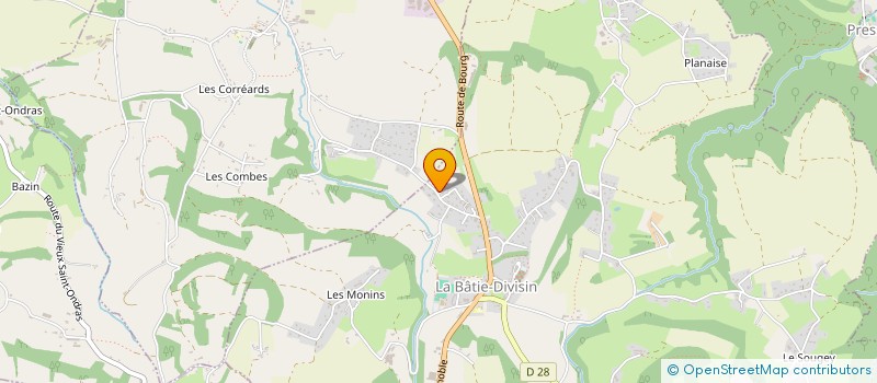 localisation de l'entreprise LES BLEUETS  LES ABRETS-EN-DAUPHINE