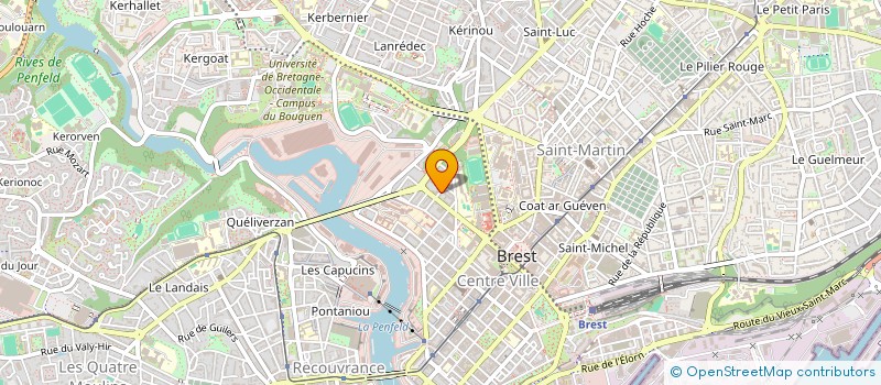 localisation de l'entreprise LES BLEUETS  BREST