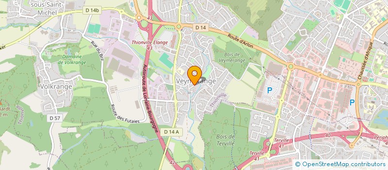 localisation de l'entreprise LES BLEUETS à THIONVILLE