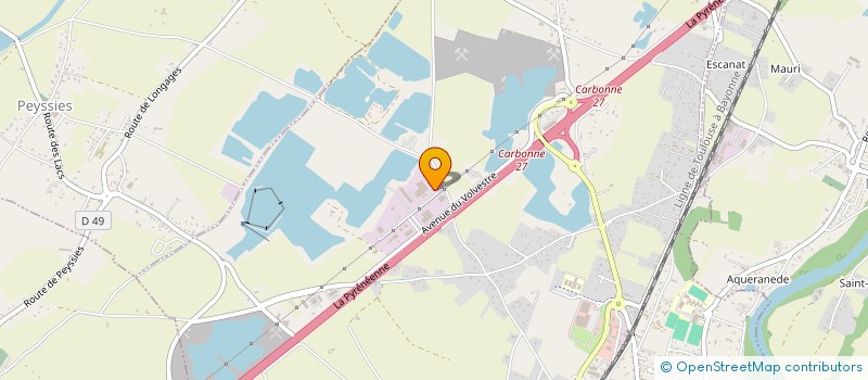 localisation de l'entreprise LES BLEUETS  CARBONNE