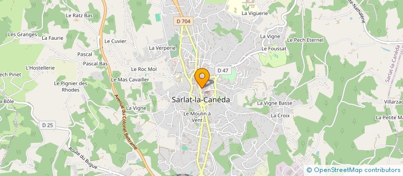 localisation de l'entreprise LES BLEUETS à SARLAT-LA-CANEDA