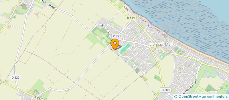 localisation de l'entreprise LES BLEUETS  LION-SUR-MER