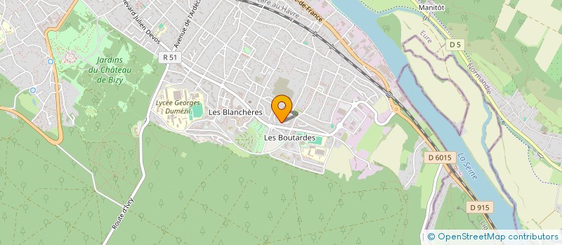 localisation de l'entreprise LES BLEUETS  VERNON