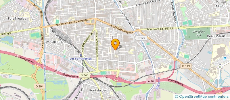 localisation de l'entreprise LES BLEUETS  CALAIS