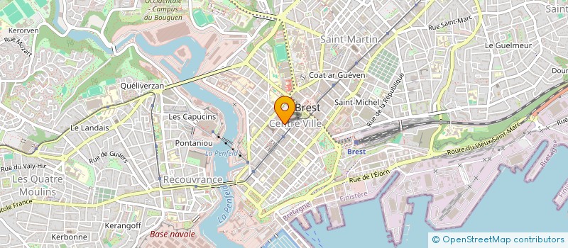 localisation de l'entreprise LES BLEUETS  BREST