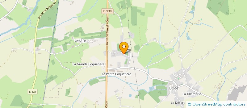 localisation de l'entreprise LES BLEUETS DE BOCE  BAUGE-EN-ANJOU