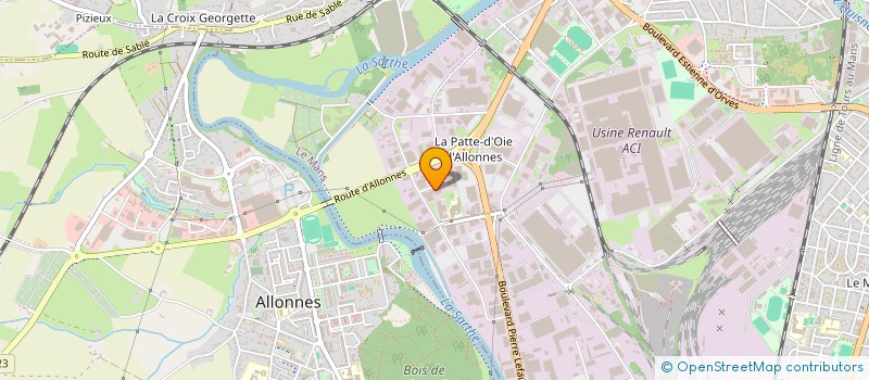 localisation de l'entreprise LES BLEUETS DES SABLES  LE MANS