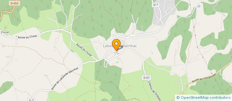 localisation de l'entreprise LES BLEUETS DU CAUSSE  FLAUJAC-POUJOLS