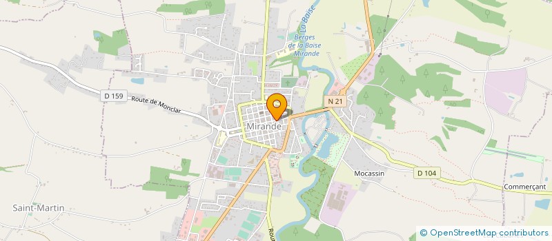 localisation de l'entreprise LES BLEUETS MIRANDAIS  MIRANDE