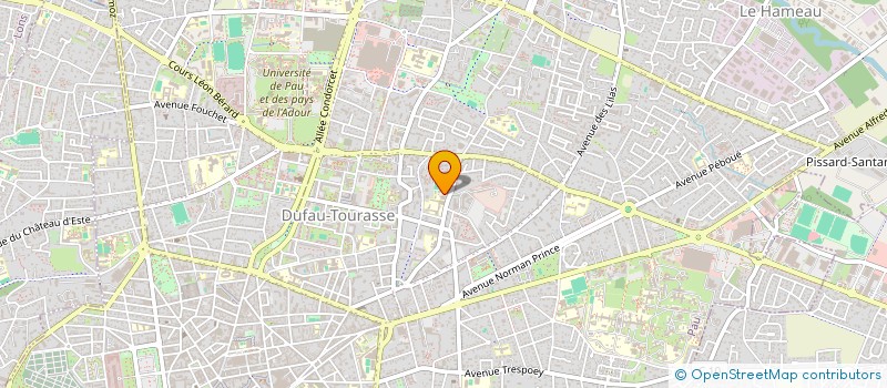 localisation de l'entreprise LES BLEUETTES FOOTBALL à PAU