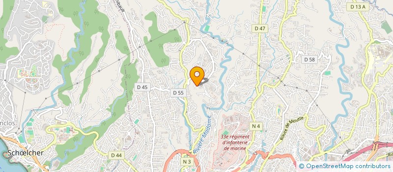 localisation de l'entreprise LES BLEUS DU CIEL  FORT-DE-FRANCE