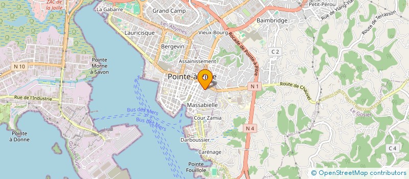 localisation de l'entreprise LES BLONDINETTES à POINTE-A-PITRE