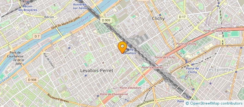 localisation de l'entreprise LES BLOUSES ROSES à LEVALLOIS-PERRET