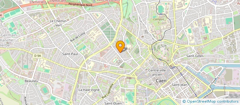 localisation de l'entreprise LES BLOUSES ROSES ANIMATION LOISIRS A L HOPITAL à CAEN