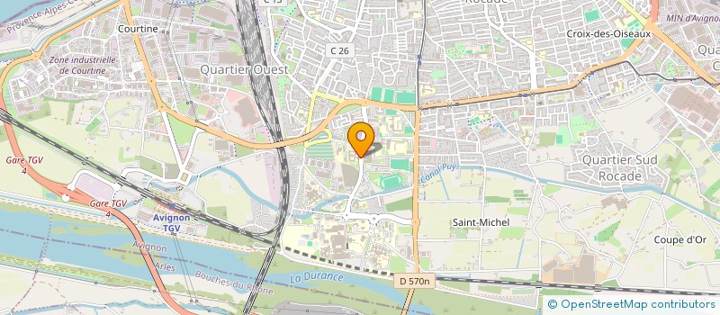 localisation de l'entreprise LES BLOUSES ROSES ANIMATION LOISIRS A L'HOPITAL - ALH - COMITE D'AVIGNON à AVIGNON