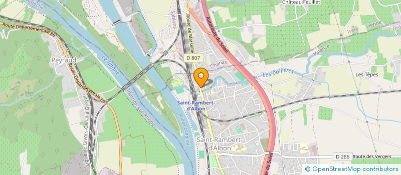 localisation de l'entreprise LES BLOUSES ROSES ANIMATION LOISIRS A L'HOPITAL ALH COMITE DE SAINT RAMBERT D'ALBON  SAINT-RAMBERT-D'ALBON