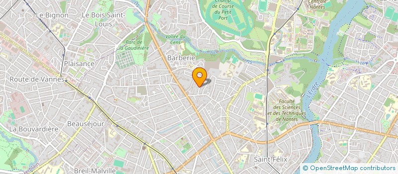 localisation de l'entreprise LES BLOUSES ROSES ANIMATION LOISIRS A L'HOPITAL COMITE DE NANTES (LES BLOUSES ROSES ALH)  NANTES