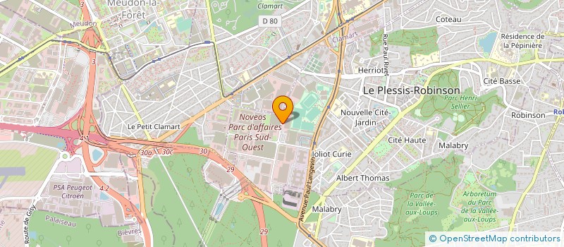 localisation de l'entreprise LES BLOUSES ROSES COMITE DU PLESSIS-ROBINSON à LE PLESSIS-ROBINSON