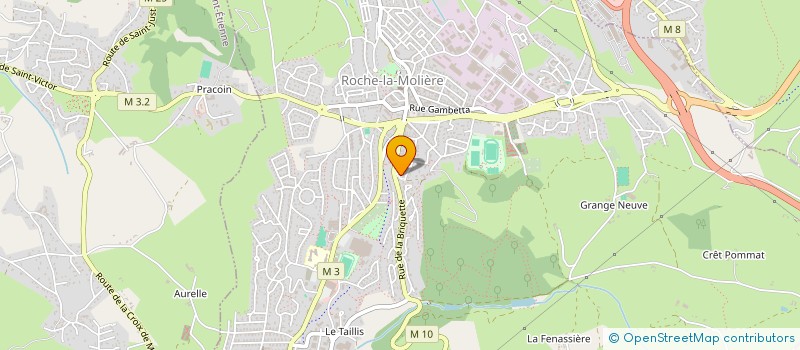 localisation de l'entreprise LES BLOUSES TROTTEUSES  ROCHE-LA-MOLIERE