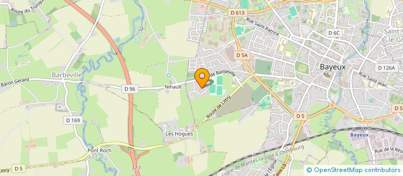 localisation de l'entreprise LES BLUES DEVILS  BAYEUX