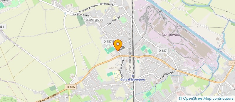 localisation de l'entreprise LES BLUETS  ISBERGUES