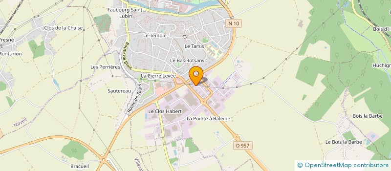 localisation de l'entreprise LES BOBINAGES DU LOIR à VENDOME