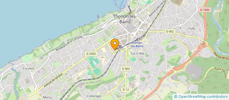 localisation de l'entreprise LES BOBINES DU LEMAN à THONON-LES-BAINS