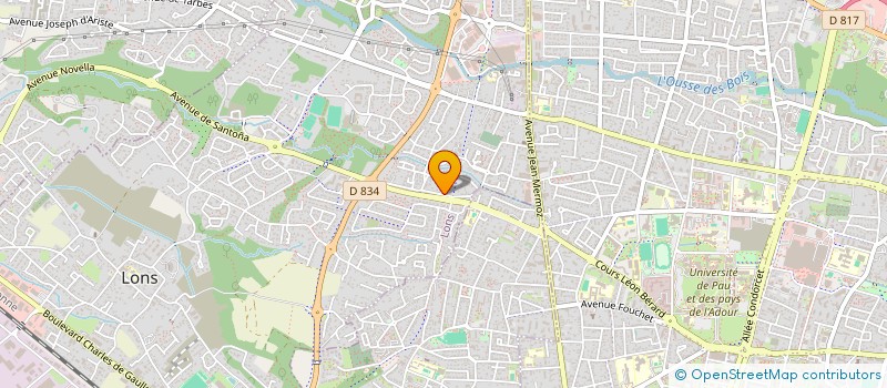 localisation de l'entreprise LES BOC' AU MAX à LONS