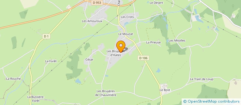 localisation de l'entreprise LES BOCAGERES  BOURBON L'ARCHAMBAULT